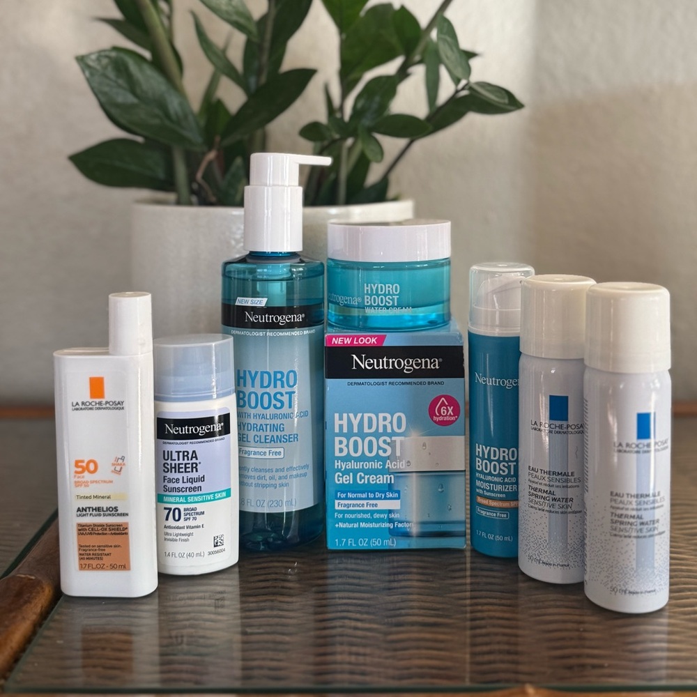 Hydrating Skincare Routine Bundle | Neutrogena + La Roche-Posay